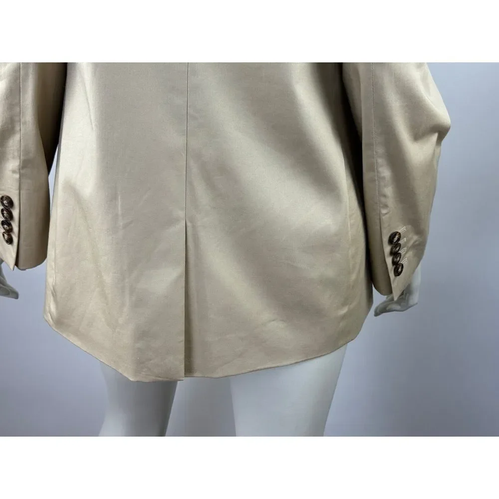 J‎ Crew Willa Blazer Women 6? $198 Stretch Cotton One Button Lined Jacket BG120